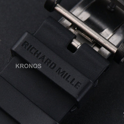 Rm055 Ceramic 42.7mm Black White Skeleton Dial Black Crown Black Rmul2 - Authentic Movement