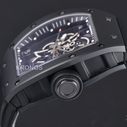 Rm055 Ceramic 42.7mm Black Black Skeleton Dial Black Crown Black Rmul2 - Authentic Movement