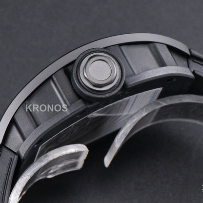 Rm055 Ceramic 42.7mm Black Black Skeleton Dial Black Crown Black Rmul2 - Authentic Movement