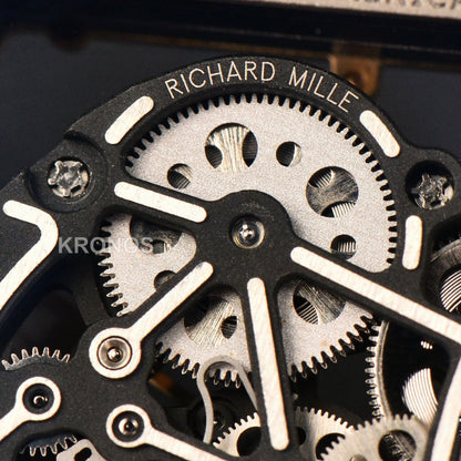 Rm055 Ceramic 42.7mm Black Black Skeleton Dial Black Crown Black Rmul2 - Authentic Movement