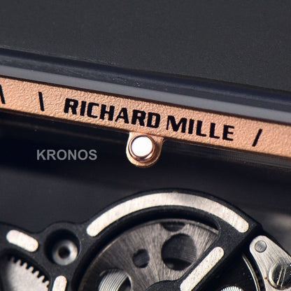 Rm055 Ceramic 42.7mm Black Gold Skeleton Dial Black Crown Black Rmul2 - Authentic Movement