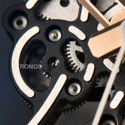 Rm055 Ceramic 42.7mm Black Gold Skeleton Dial Black Crown Black Rmul2 - Authentic Movement