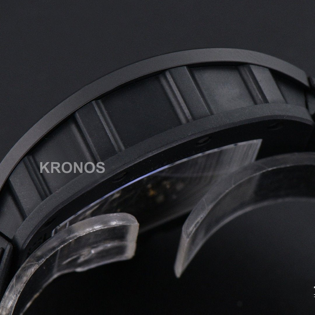 Rm055 Ceramic 42.7mm Black Gold Skeleton Dial Black Crown Black Rmul2 - Authentic Movement