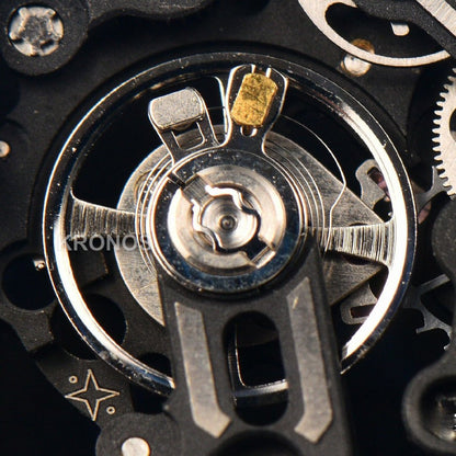 Rm055 Ceramic 42.7mm Black Gold Skeleton Dial Black Crown Black Rmul2 - Authentic Movement
