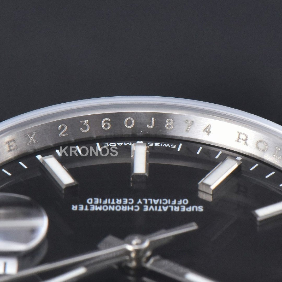 Datejust 36mm Black Dial Lume Marker - Authentic Movement