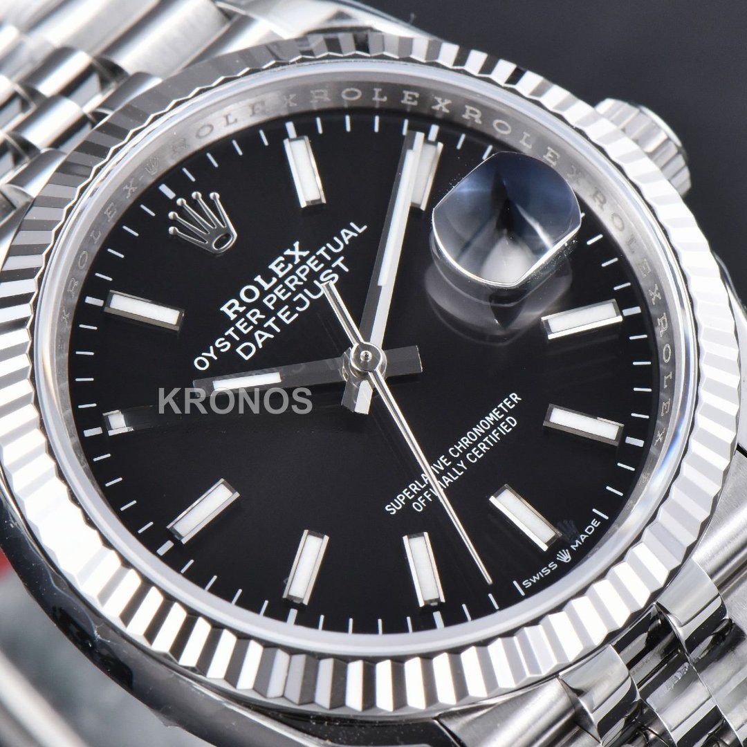 Datejust 36mm Black Dial Lume Marker - Authentic Movement
