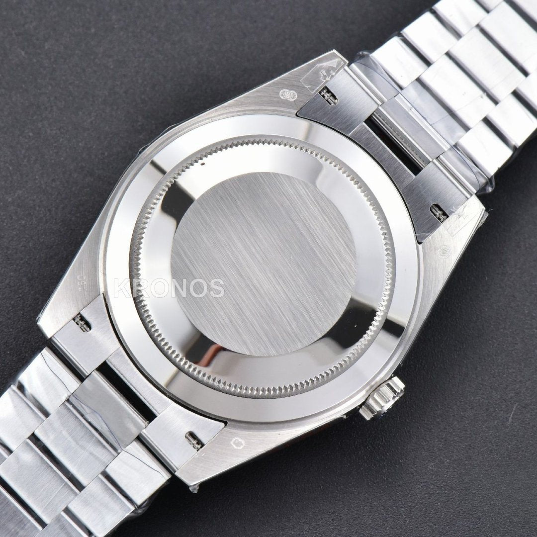 Daydate 36mm Ice Blue Dial Diamond Marker - Authentic Movement