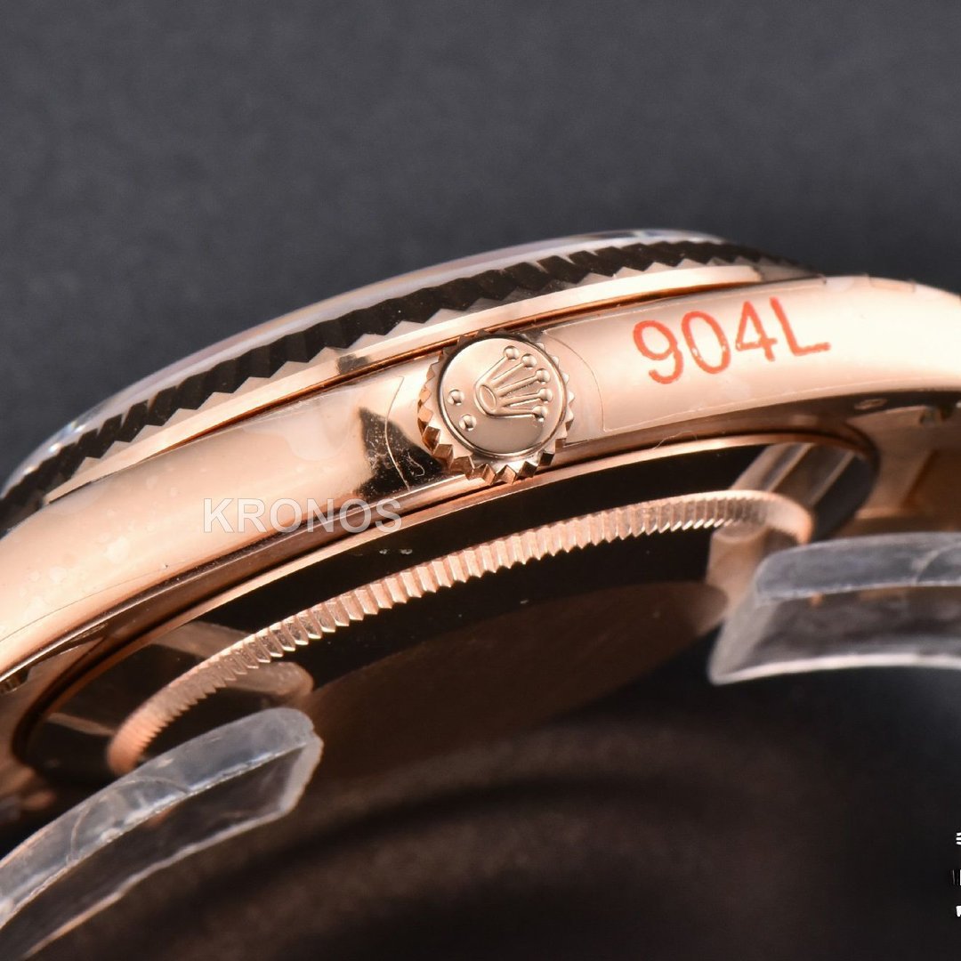 Daydate 40mm Brown Dial Diamond Marker A3235 - Authentic Movement