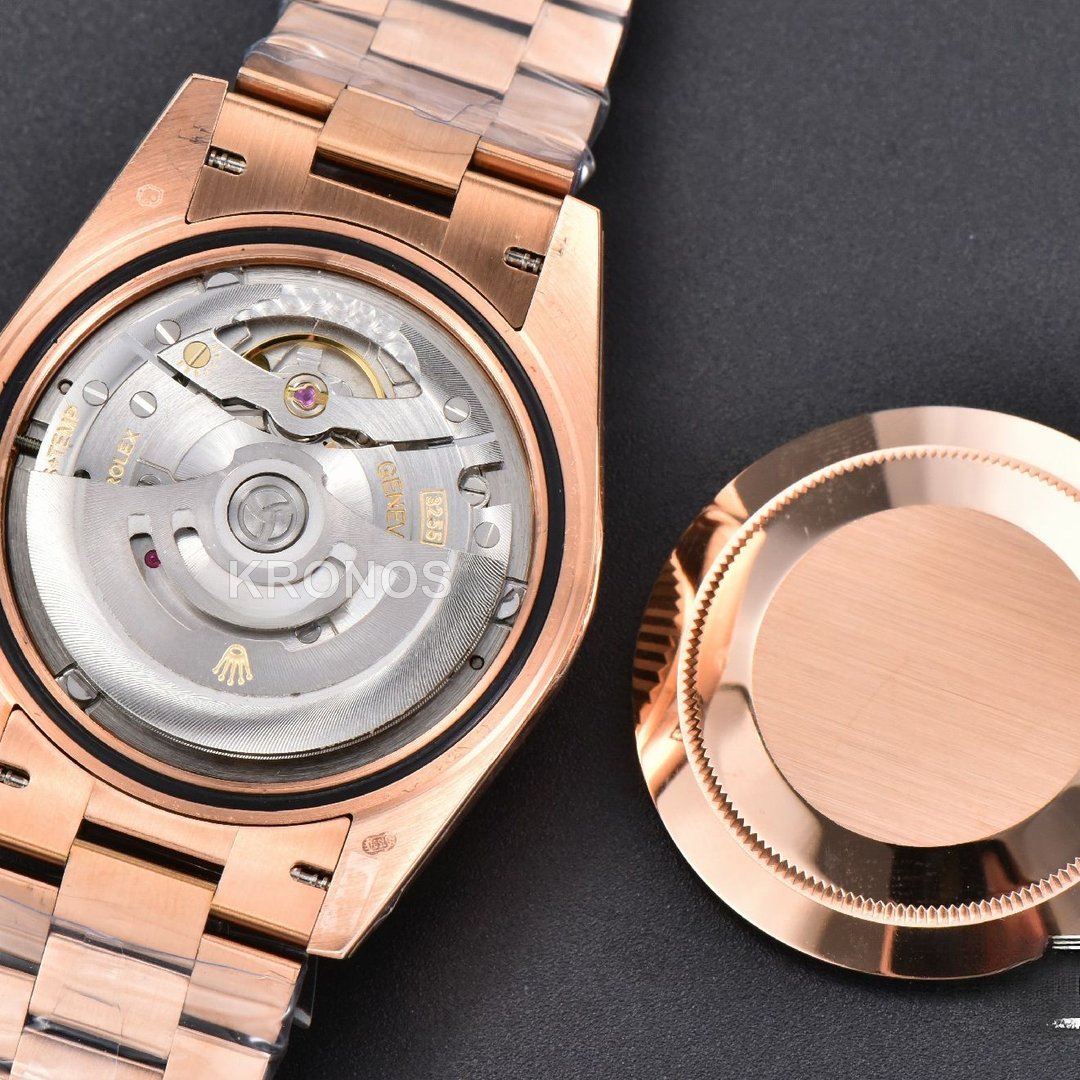 Daydate 40mm Brown Dial Diamond Marker A3235 - Authentic Movement