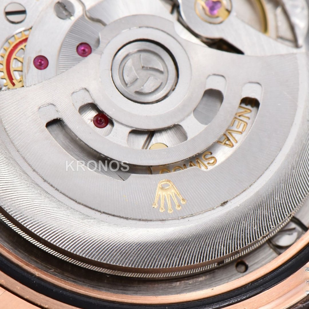 Daydate 40mm Brown Dial Diamond Marker A3235 - Authentic Movement