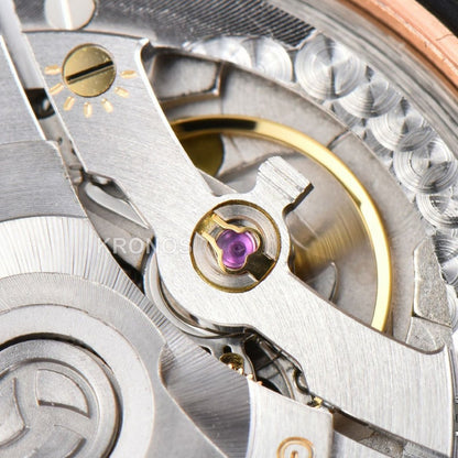 Daydate 40mm Brown Dial Diamond Marker A3235 - Authentic Movement