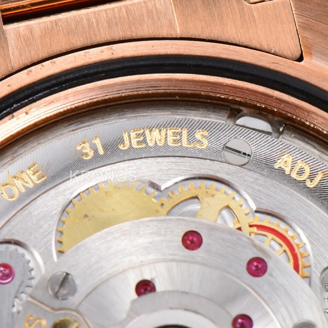 Daydate 40mm Brown Dial Diamond Marker A3235 - Authentic Movement