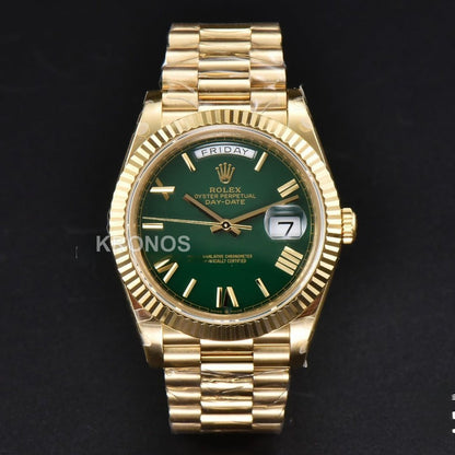 Daydate 40mm Green Dial - Authentic Movement
