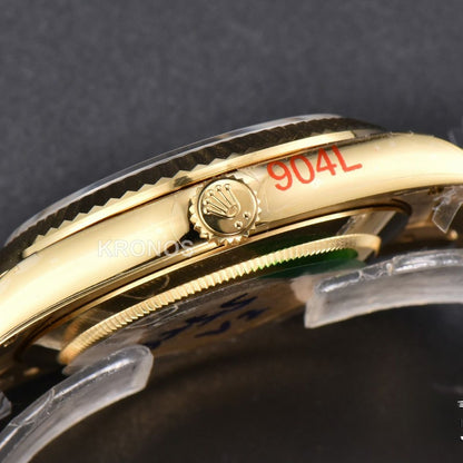 Daydate 40mm Black Dial Diamond Authentic Movement