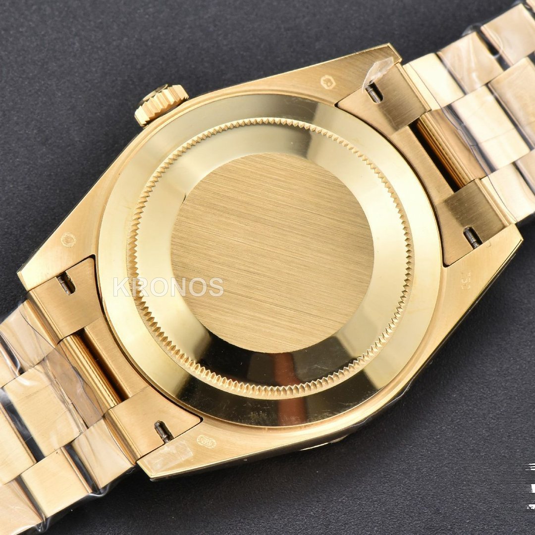 Daydate 40mm Black Dial Diamond Authentic Movement