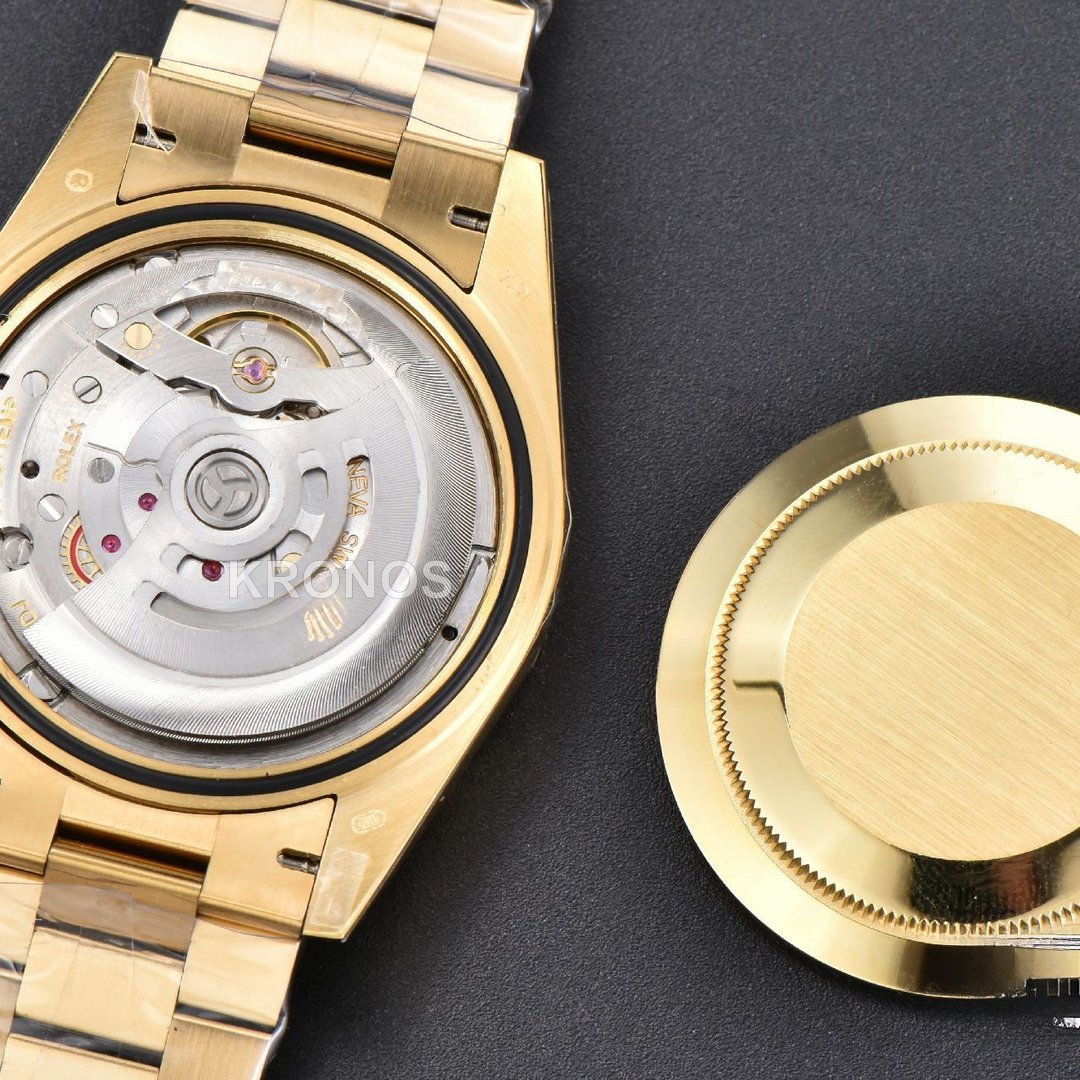 Daydate 40mm Black Dial Diamond Authentic Movement