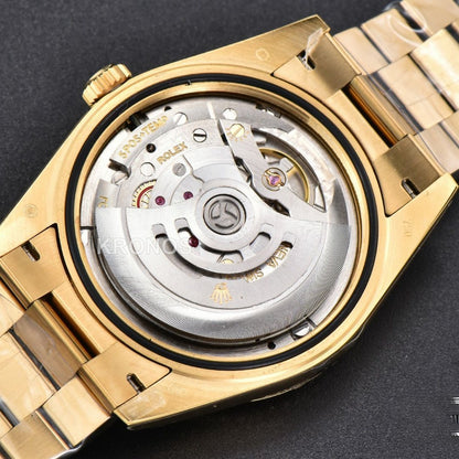 Daydate 40mm Black Dial Diamond Authentic Movement
