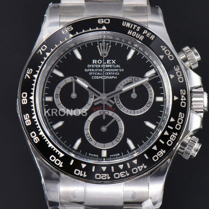 Daytona 40mm Black Dial Black - Authentic Movement