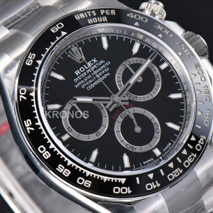 Daytona 40mm Black Dial Black - Authentic Movement