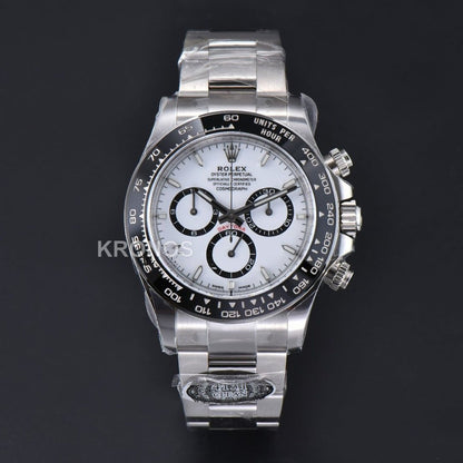 Daytona 40mm Panda White Dial Black - Authentic Movement