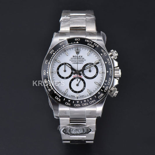 Daytona 40mm Panda White Dial Black - Authentic Movement