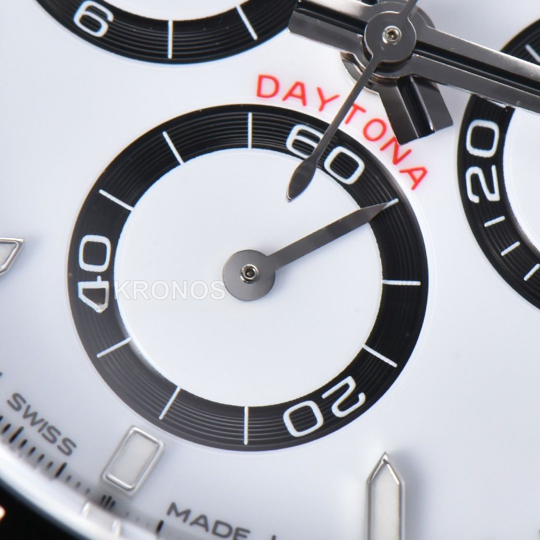 Daytona 40mm Panda White Dial Black - Authentic Movement
