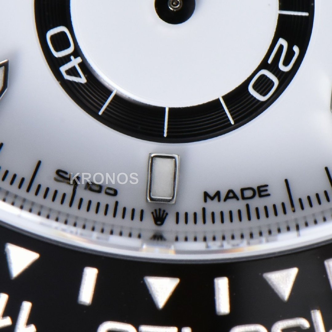 Daytona 40mm Panda White Dial Black - Authentic Movement