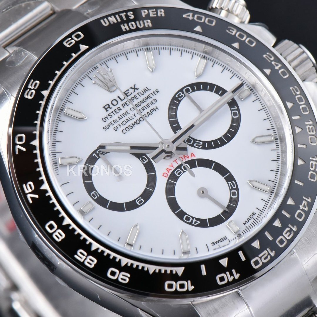 Daytona 40mm Panda White Dial Black - Authentic Movement