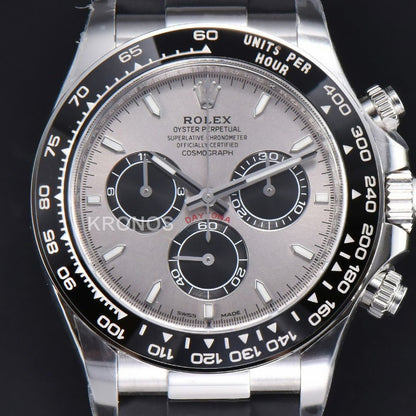 Daytona 40mm Gray Dial Black Oysterflex Strap - Authentic Movement