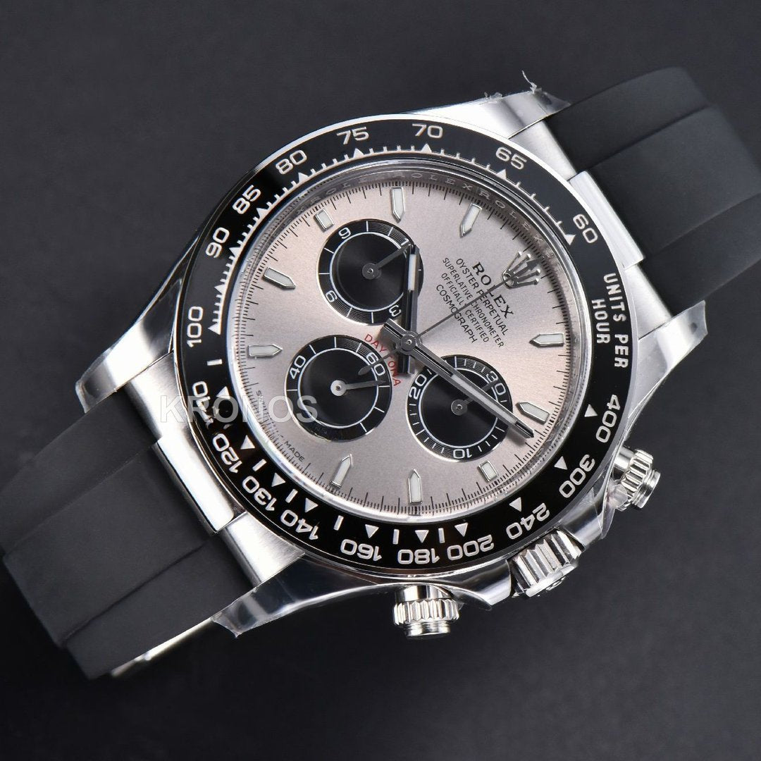 Daytona 40mm Gray Dial Black Oysterflex Strap - Authentic Movement