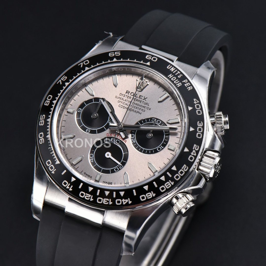 Daytona 40mm Gray Dial Black Oysterflex Strap - Authentic Movement