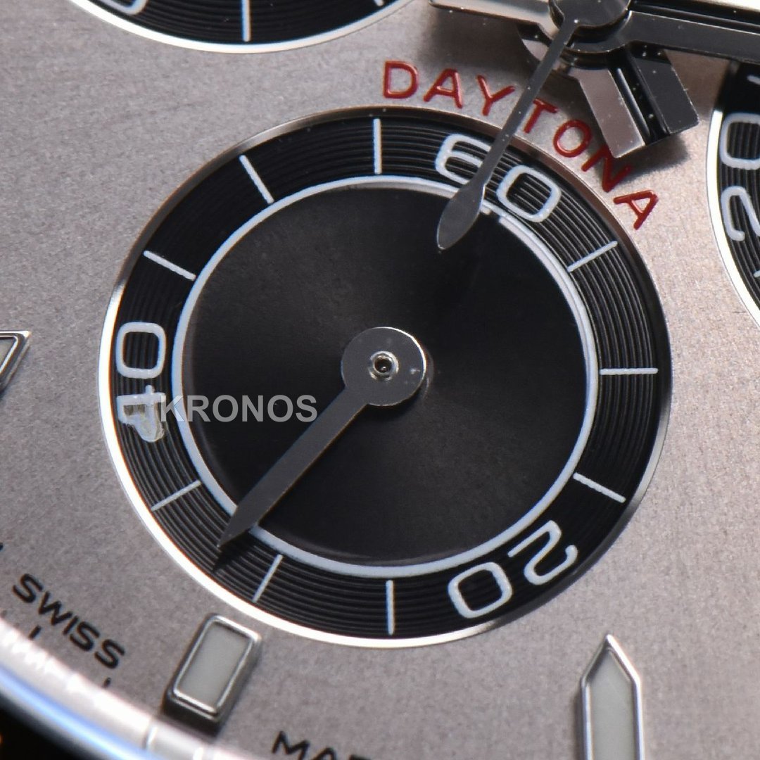 Daytona 40mm Gray Dial Black Oysterflex Strap - Authentic Movement