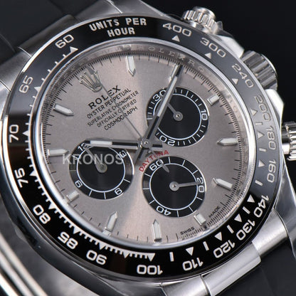 Daytona 40mm Gray Dial Black Oysterflex Strap - Authentic Movement