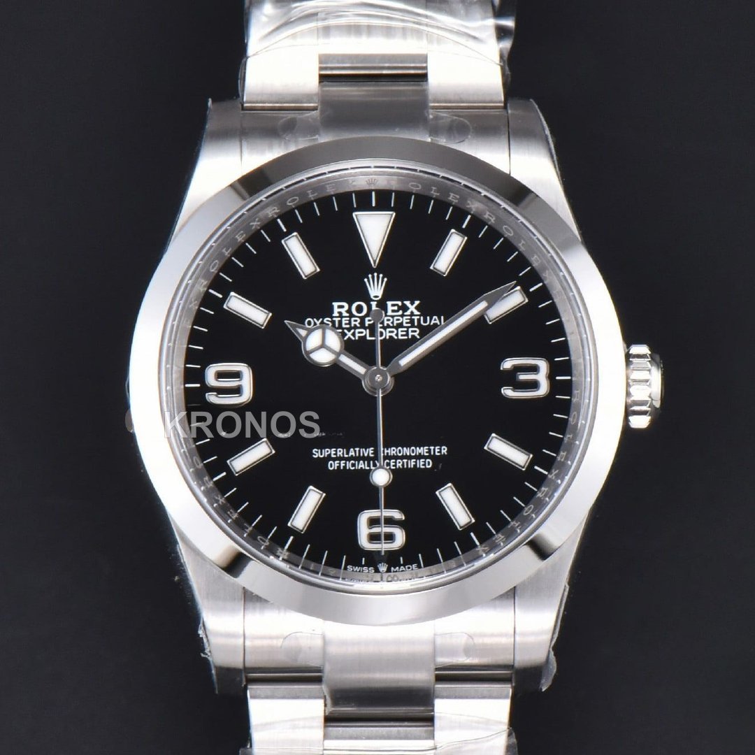 Explorer I 36mm Black Dial - Authentic Movement