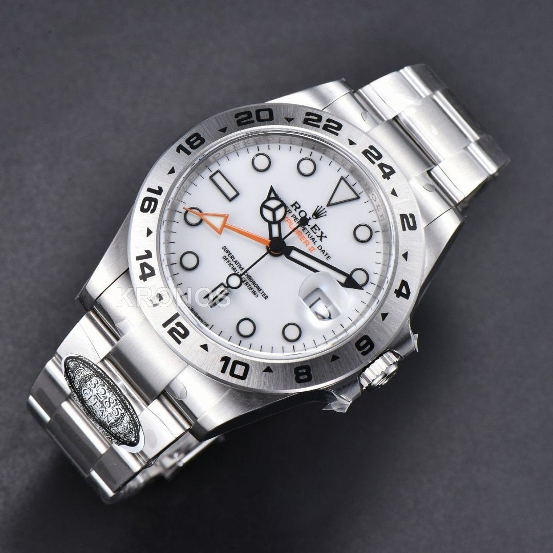 Explorer II 42mm White Dial Chs - Authentic Movement
