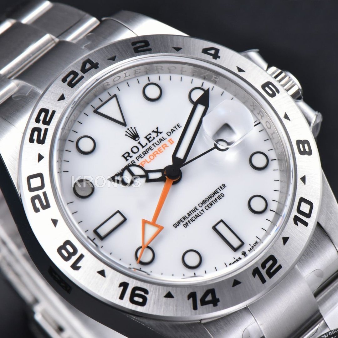 Explorer II 42mm White Dial Chs - Authentic Movement