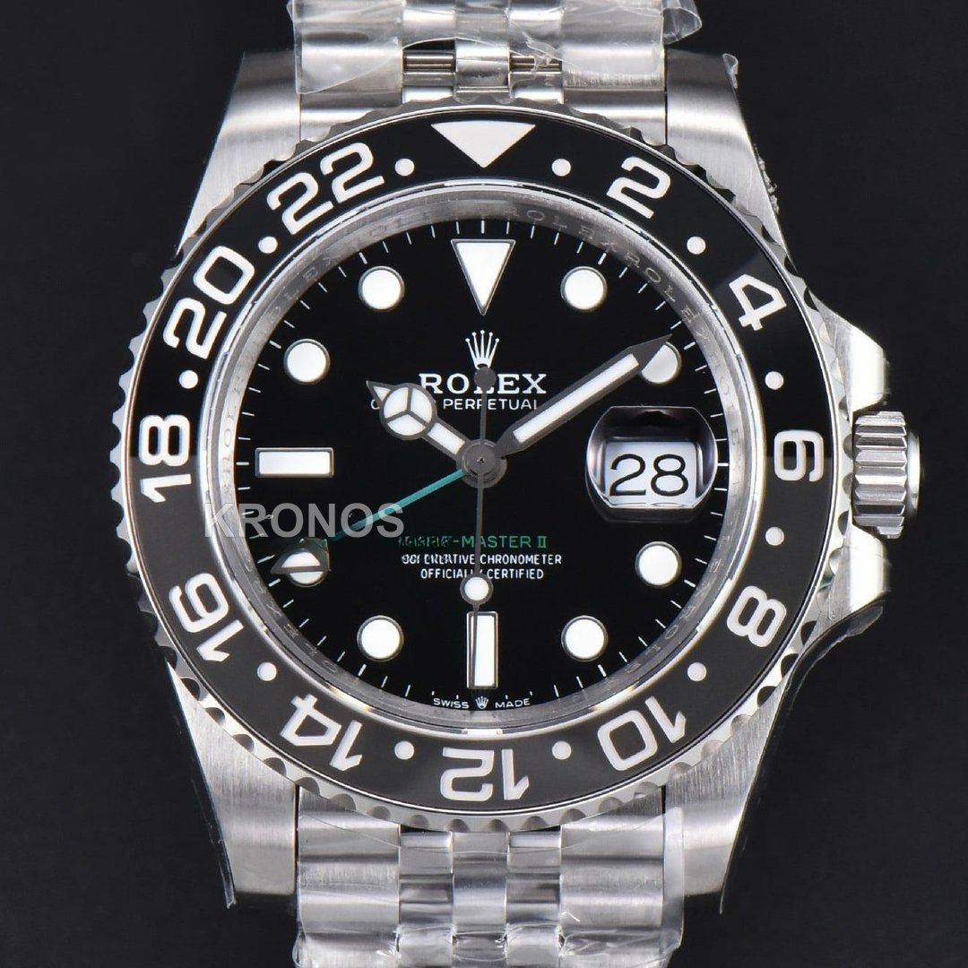 GMT Master II 40mm Blackgray Black Dial - Authentic Movement