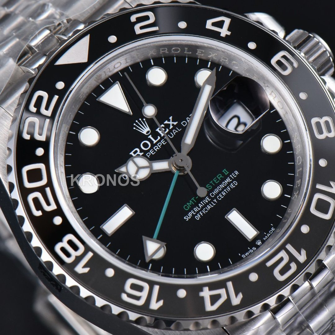 GMT Master II 40mm Blackgray Black Dial - Authentic Movement
