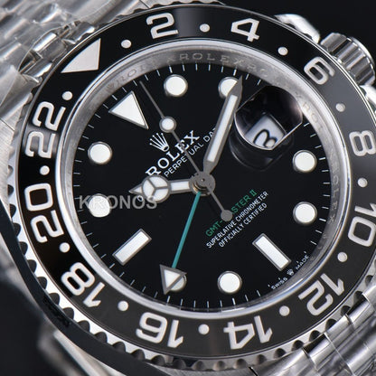 GMT Master II 40mm Blackgray Black Dial - Authentic Movement