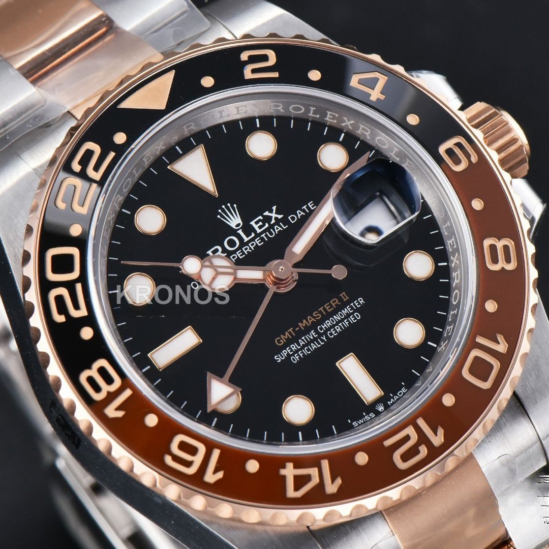 GMT Master II Chnr 40mm Rgss Blackbrown Ceramic - Authentic Movement