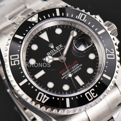 Sea Dweller 43mm Black Ceramic ‘red Text’ - Authentic Movement