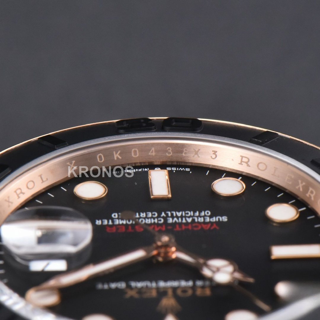 Yacht Master 40mm Ceramic Black Dial Oysterflex Strap - Authentic Movement
