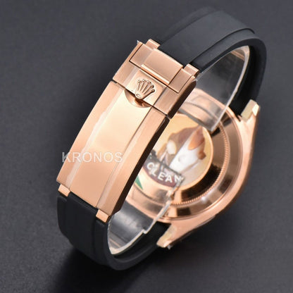 Yacht Master 40mm Ceramic Black Dial Oysterflex Strap - Authentic Movement