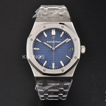 Royal Oak 41mm Blue Textured Dial Super Clone - Authentic Movement