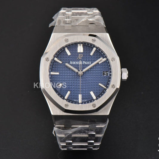 Royal Oak 41mm Blue Textured Dial Super Clone - Authentic Movement