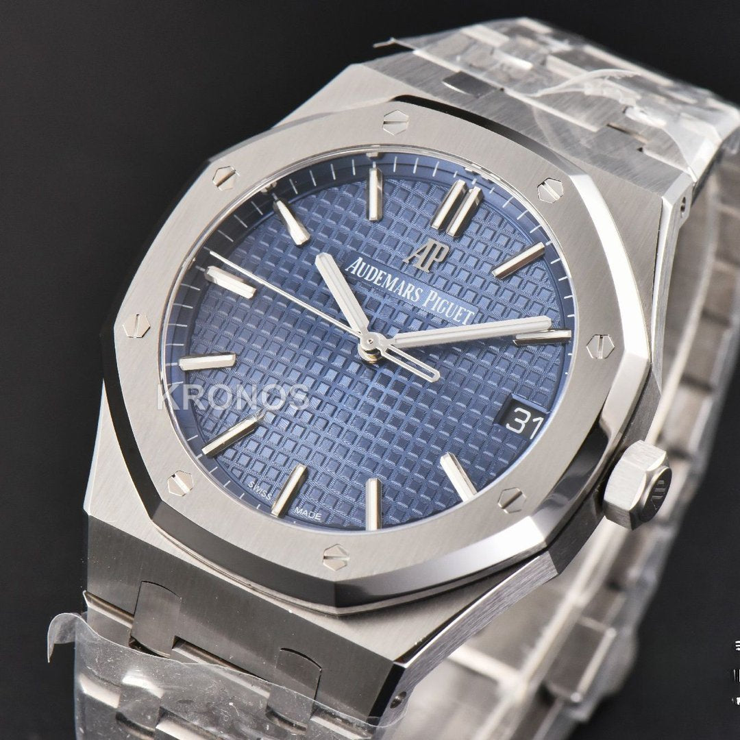 Royal Oak 41mm Blue Textured Dial Super Clone - Authentic Movement
