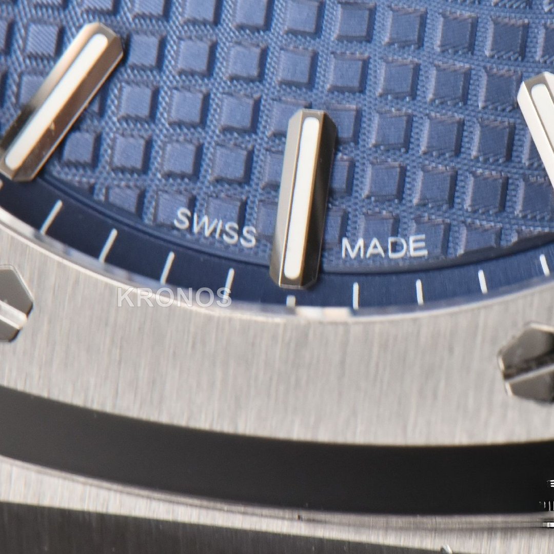 Royal Oak 41mm Blue Textured Dial Super Clone - Authentic Movement