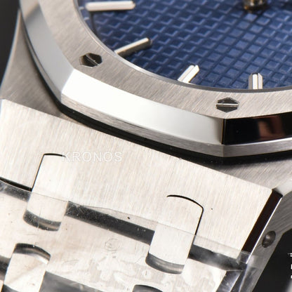 Royal Oak 41mm Blue Textured Dial Super Clone - Authentic Movement