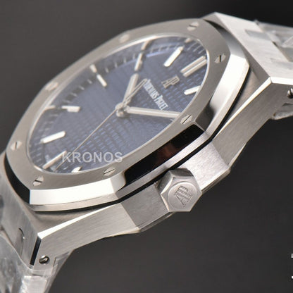 Royal Oak 41mm Blue Textured Dial Super Clone - Authentic Movement