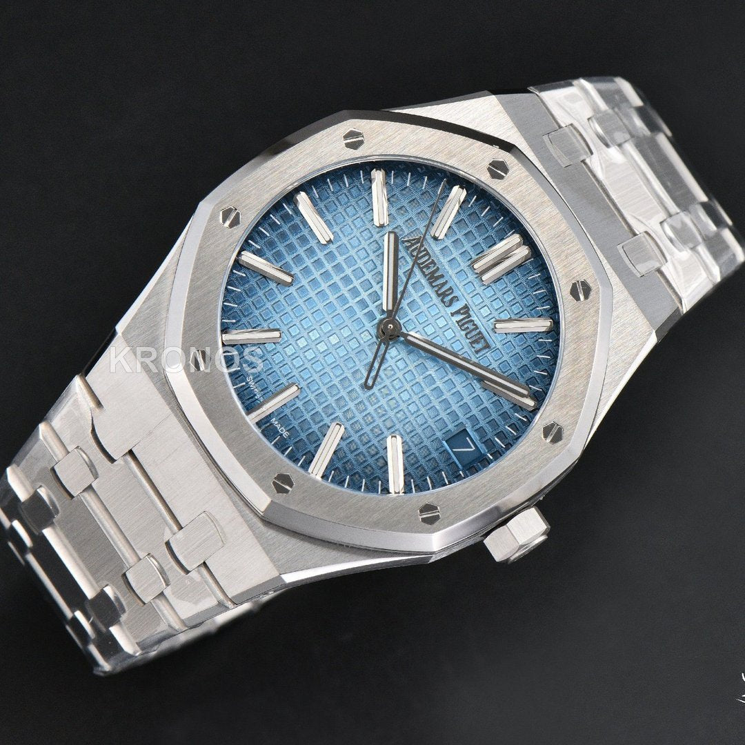 Royal Oak 15510 41mm ’50th Anniversary’ Ice Blue Dial - Authentic Movement